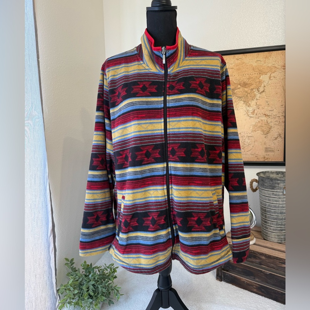 Great Northwest Indigo fleece jacket
